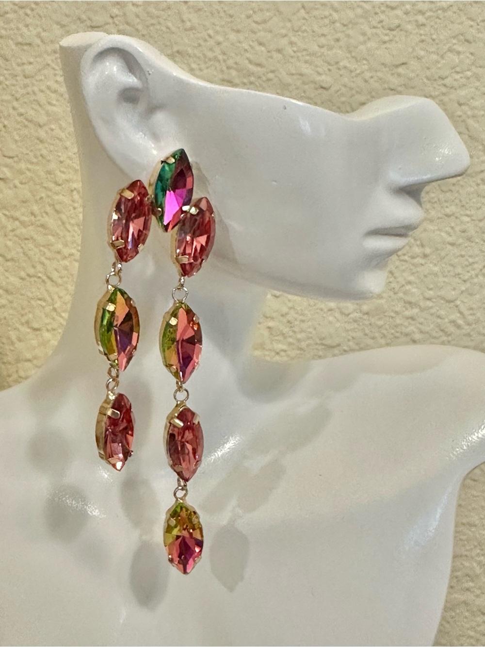Multicolor Crystal Drop Dangle Earrings